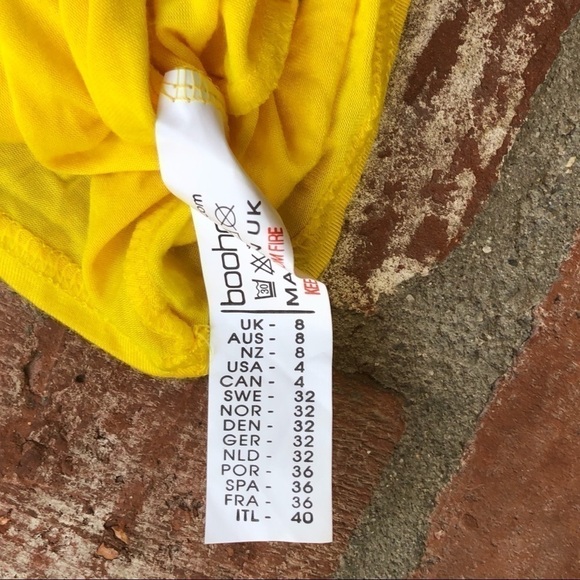 boohoo size 4 Talia 1 shoulder Floral Shift Dress - Picture 6 of 8